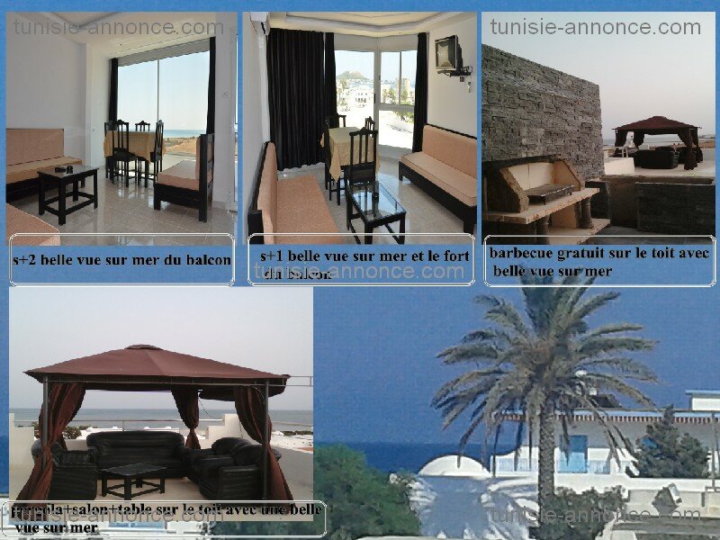 Kelibia Kelibia Location vacances Appart. 2 pices Des apparts meubls plus vue sur mer du balcon