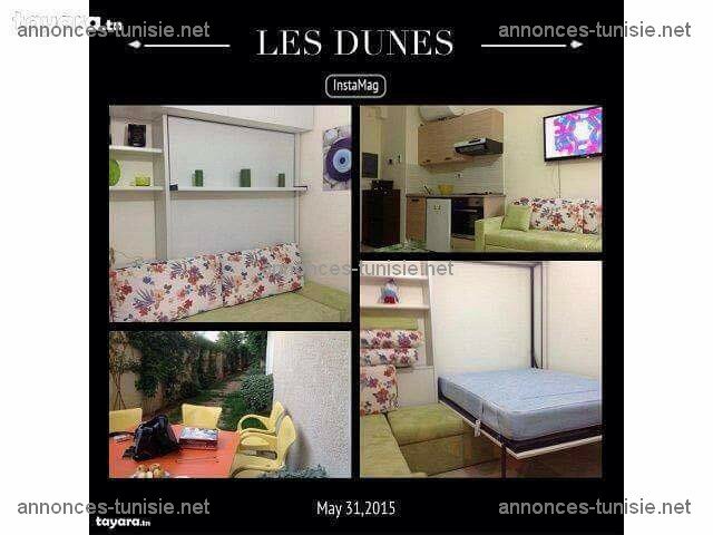 Akouda Cite Ecole Superieure Location vacances Appart. 1 pice Super studio res les dunes chattmariem